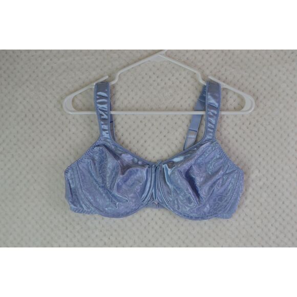 Bali Women's 38C Blue Satin Tracings Minimizer Bra - Picture 1 of 10